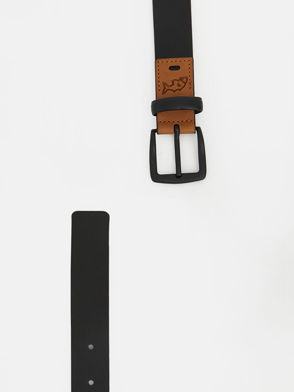 Siyah Deri Görünümlü Erkek Çocuk Kemer -2