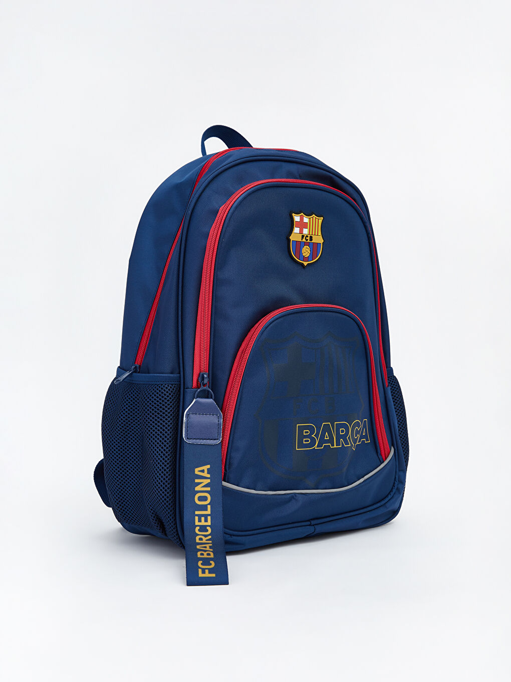 Lacivert FC Barcelona Baskılı Erkek Çocuk Sırt Çantası-1