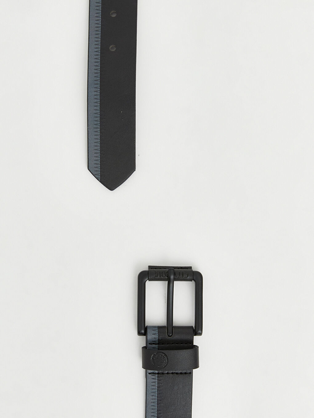 Siyah Deri Görünümlü Erkek Çocuk Kemer-2