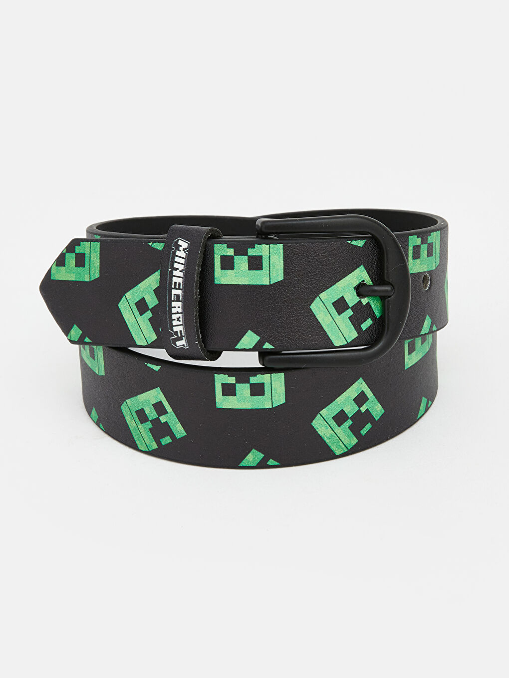 Siyah Minecraft Baskılı Erkek Bebek Kemer