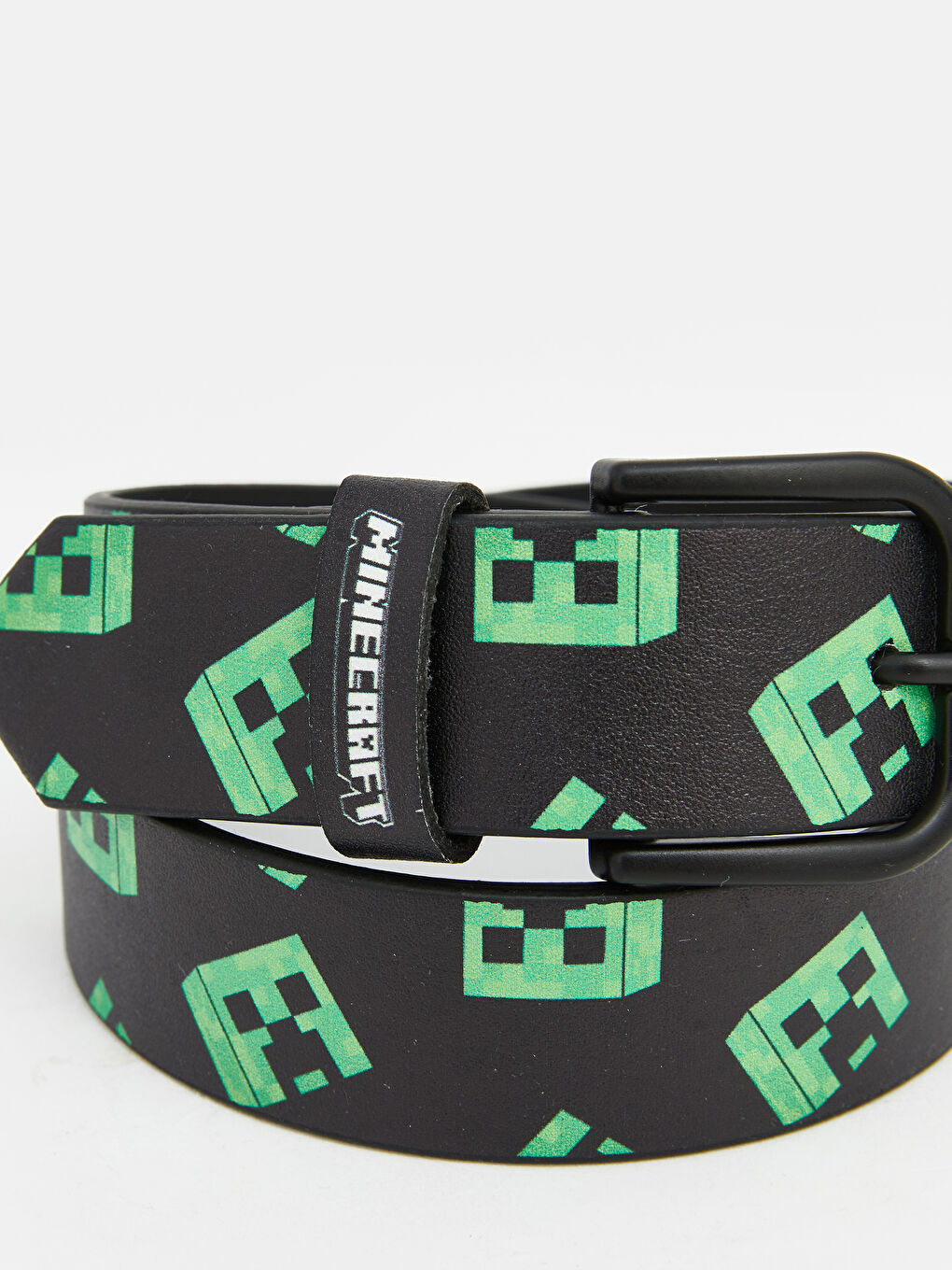 Siyah Minecraft Baskılı Erkek Bebek Kemer-3