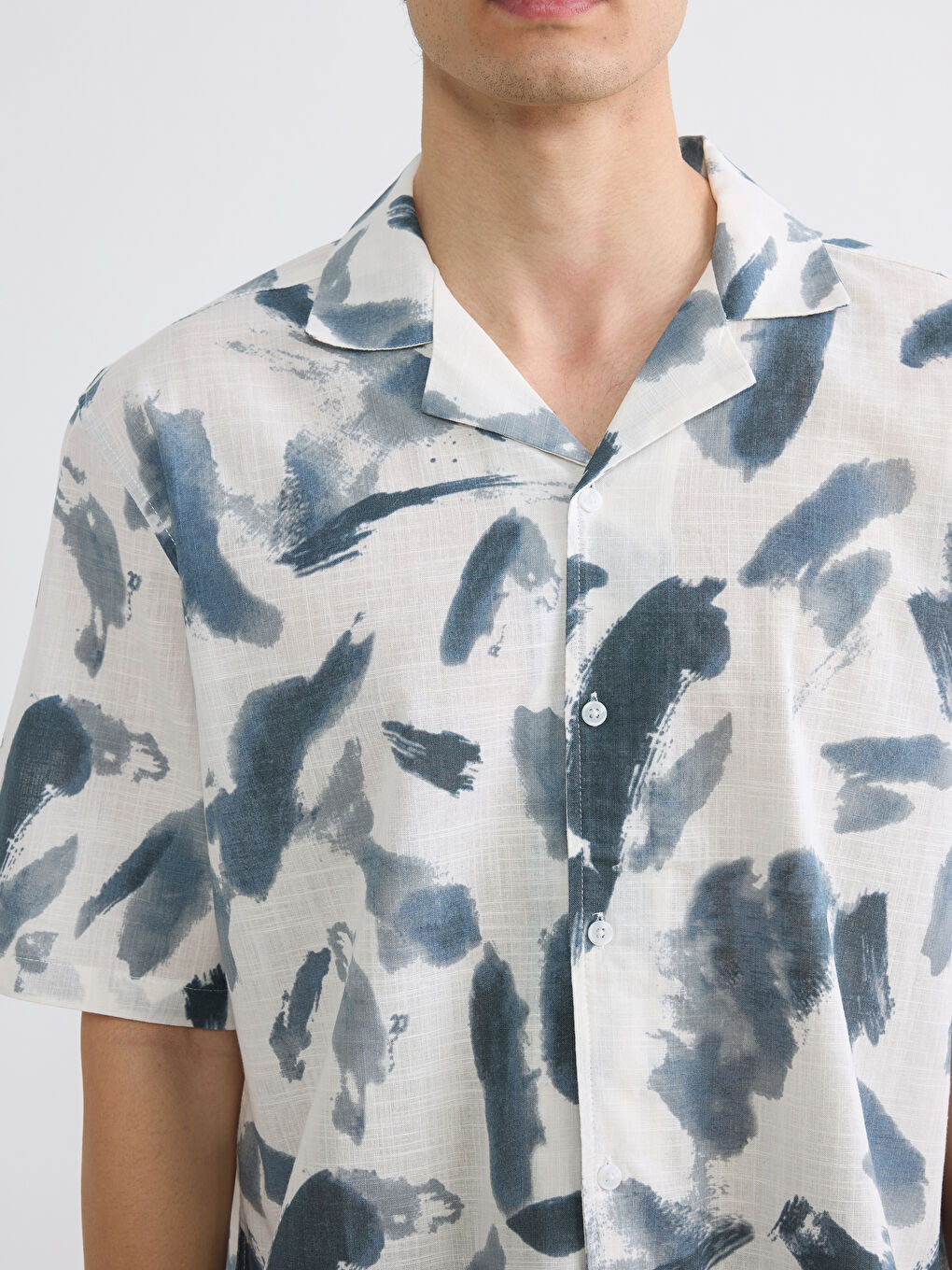 Regular Fit Patterned Men's Shirt-2