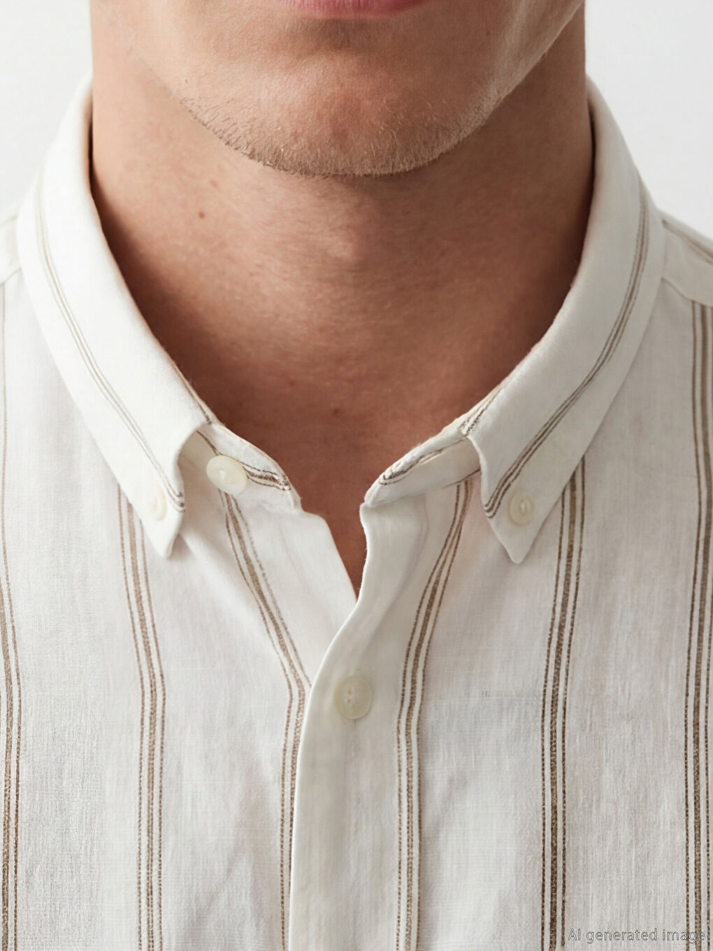 Chemise homme rayée en tissu Dobby coupe régulière-2