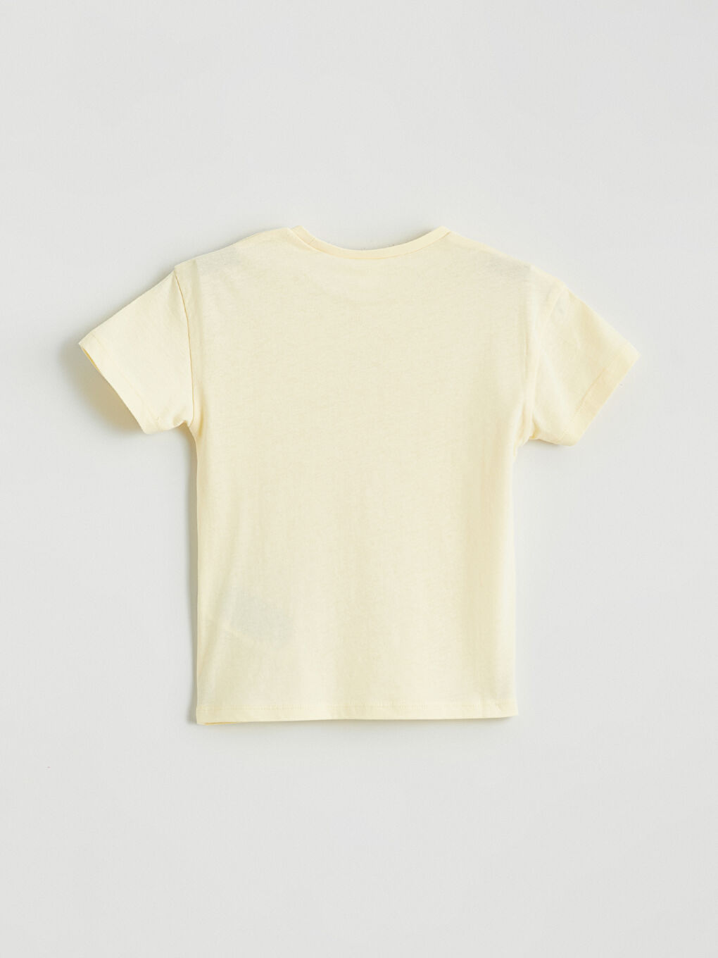 Sarı Bisiklet Yaka Daisy Duck Baskılı Kız Çocuk Tişört-1