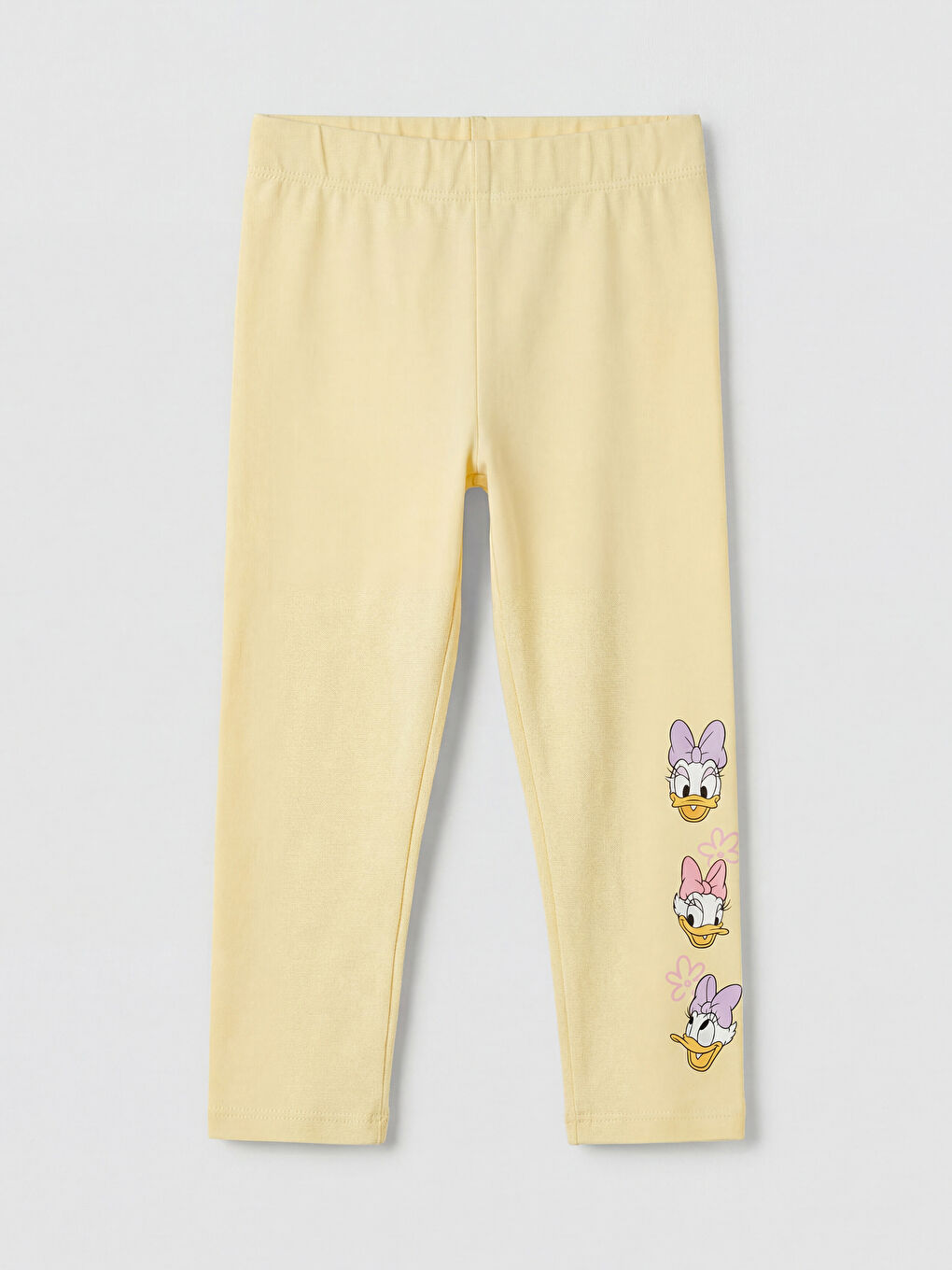 Sarı Kız Çocuk Daisy Duck Baskılı Tayt