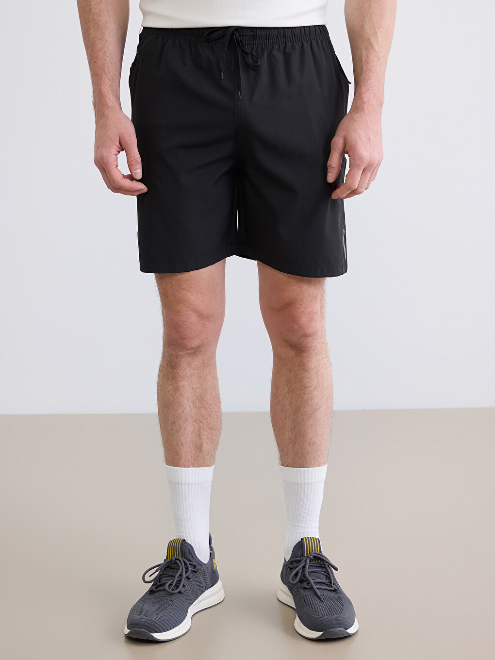 Man Black Active Shorts-1