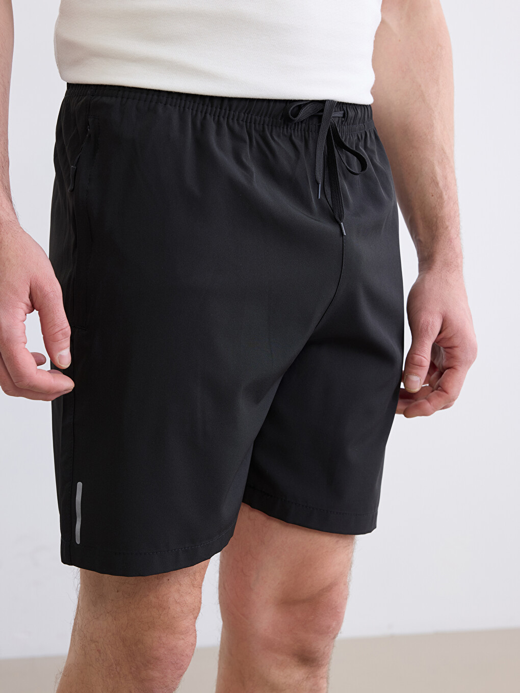 Man Black Active Shorts-2