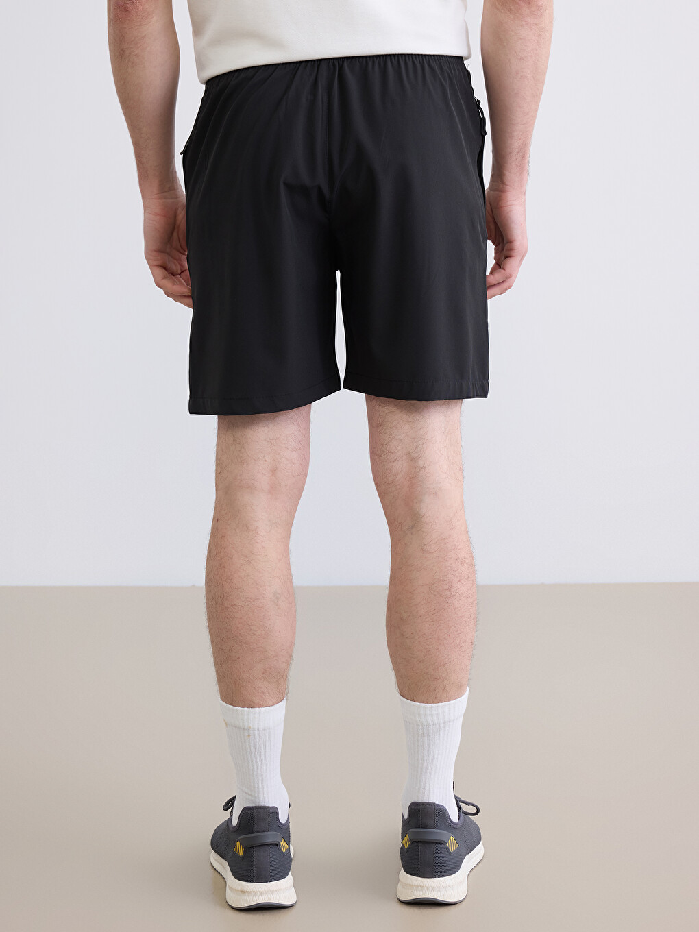 Man Black Active Shorts-3