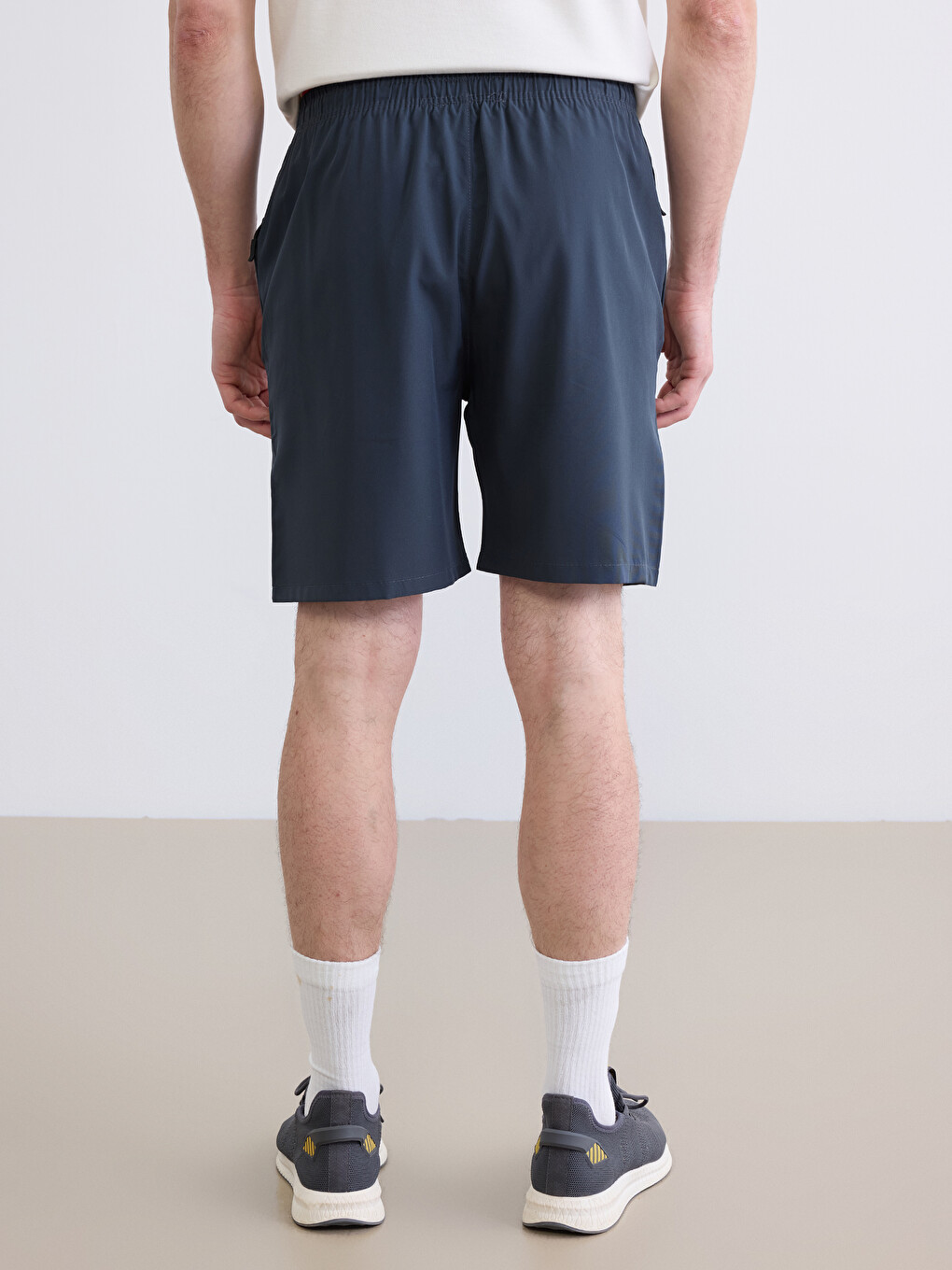 Man Grey Active Shorts-3