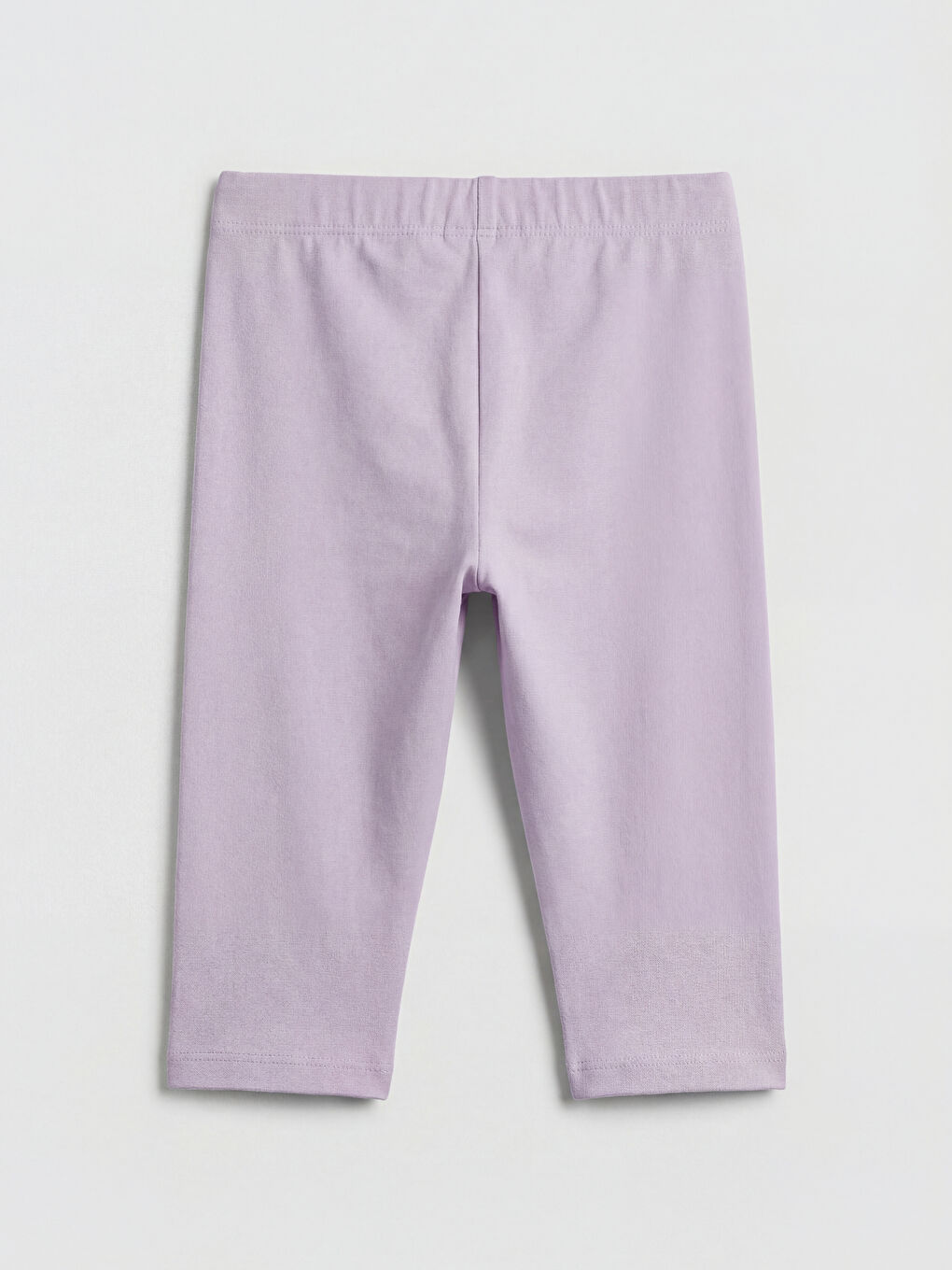 Lila Beli Lastikli Kız Çocuk Tayt-1