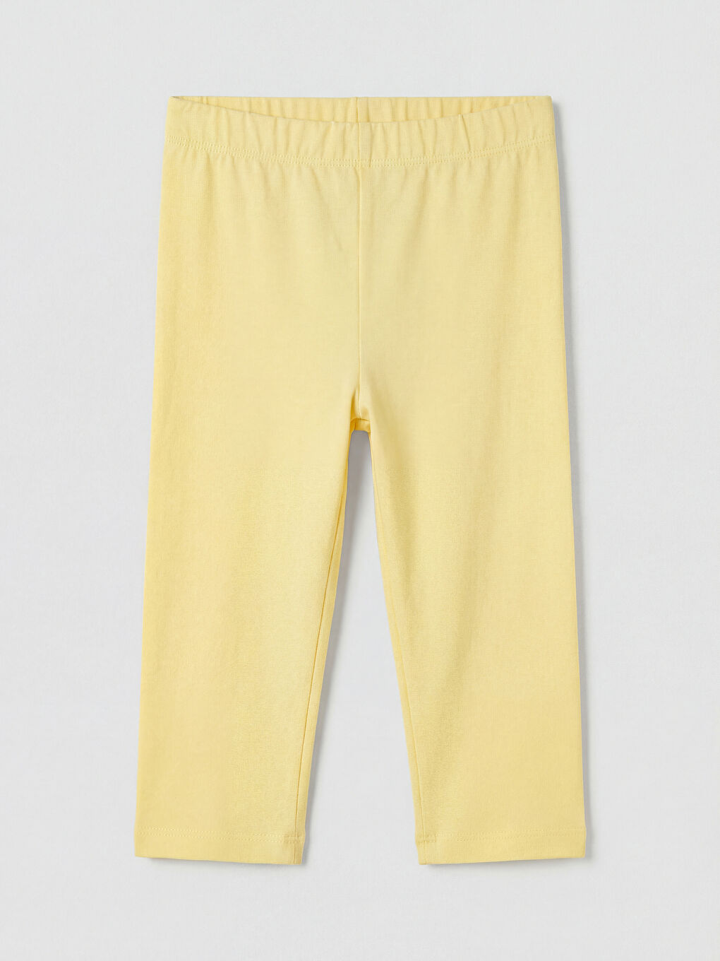 Sarı Beli Lastikli Kız Çocuk Tayt