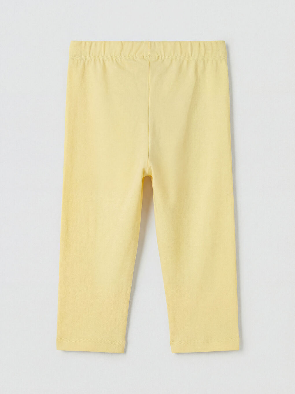 Sarı Beli Lastikli Kız Çocuk Tayt-1