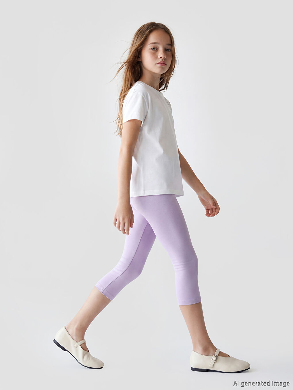 Elastic Waist Girls' Leggings