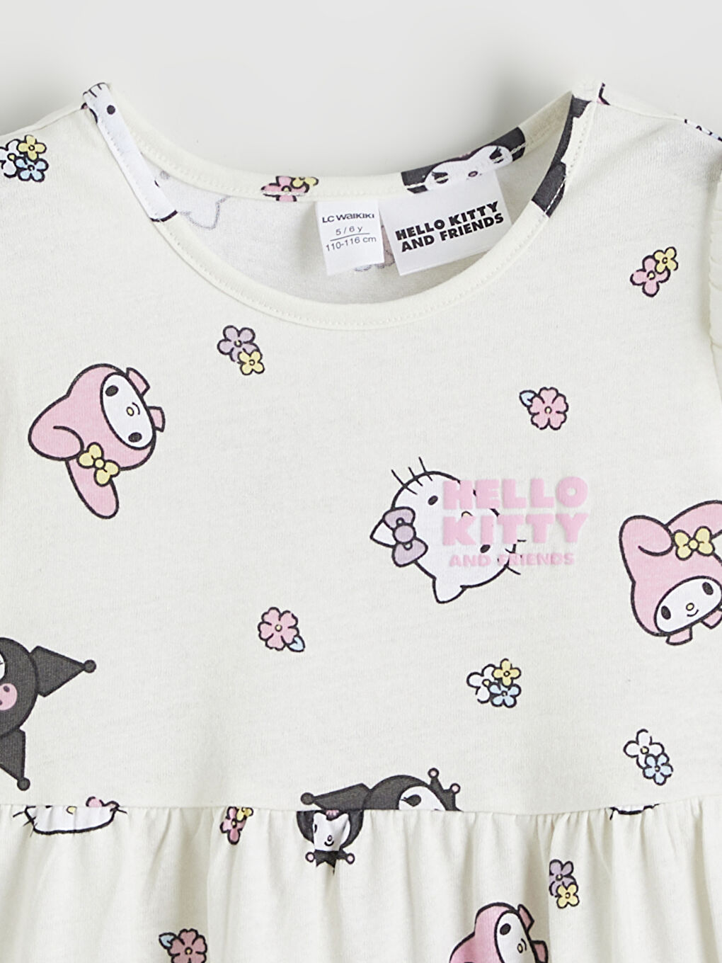 فستان بيج فاتح / ايكرو فتاة-1