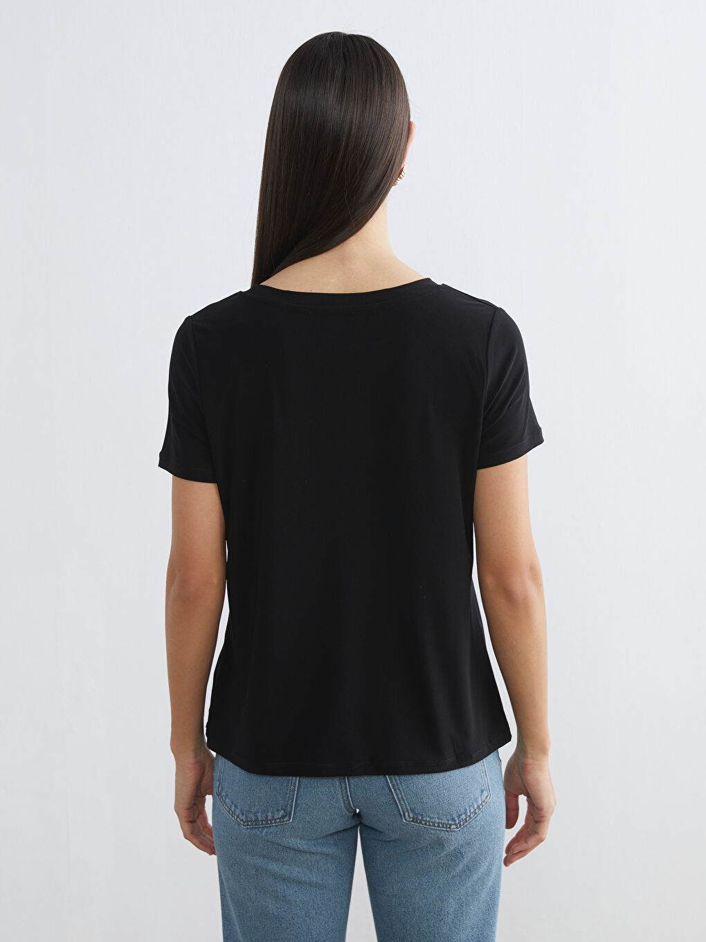 Crew Neck Women's Sports T-Shirt-3