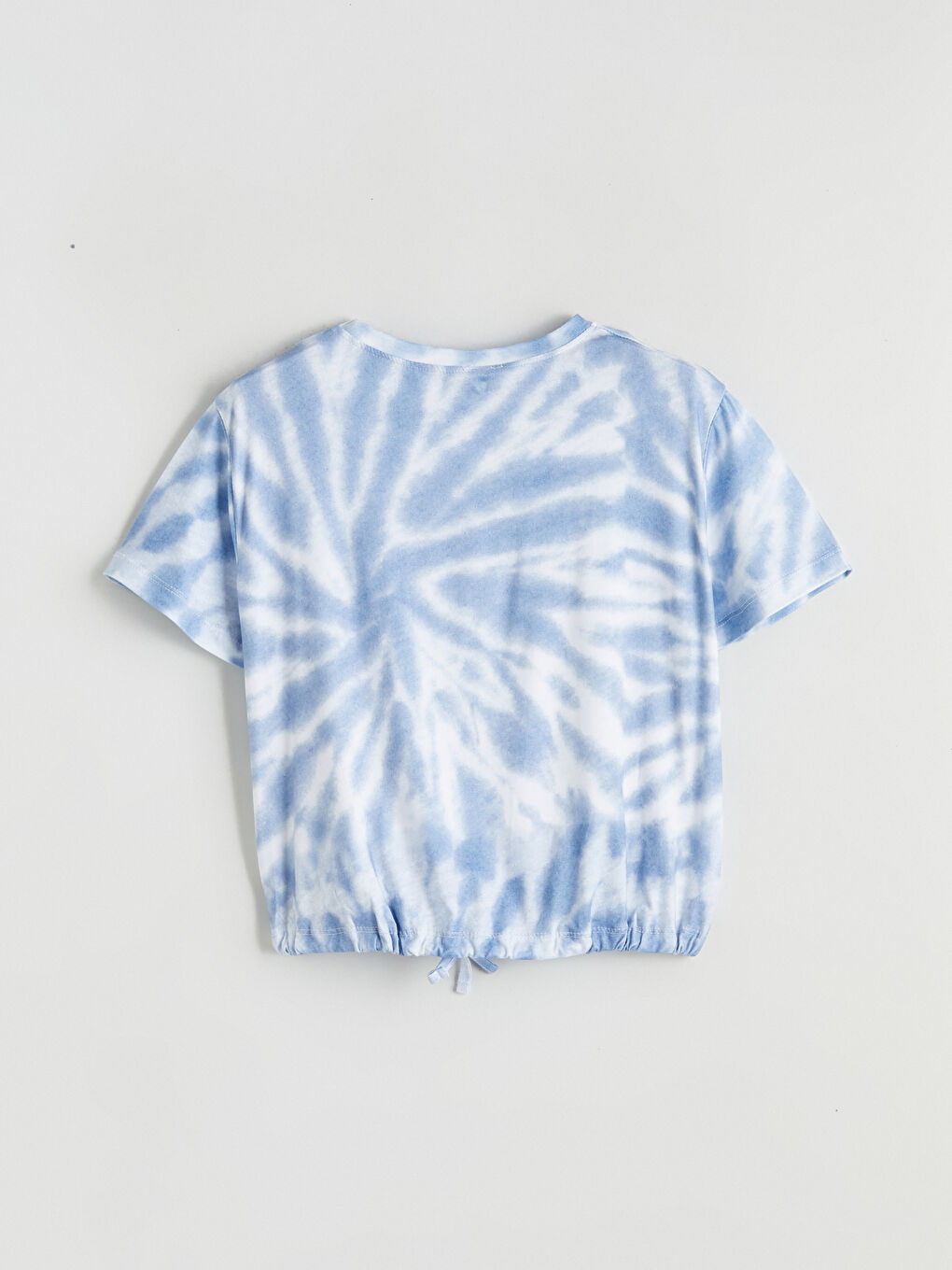Crew Neck Tie-Dye Pattern Girls' T-Shirt-2