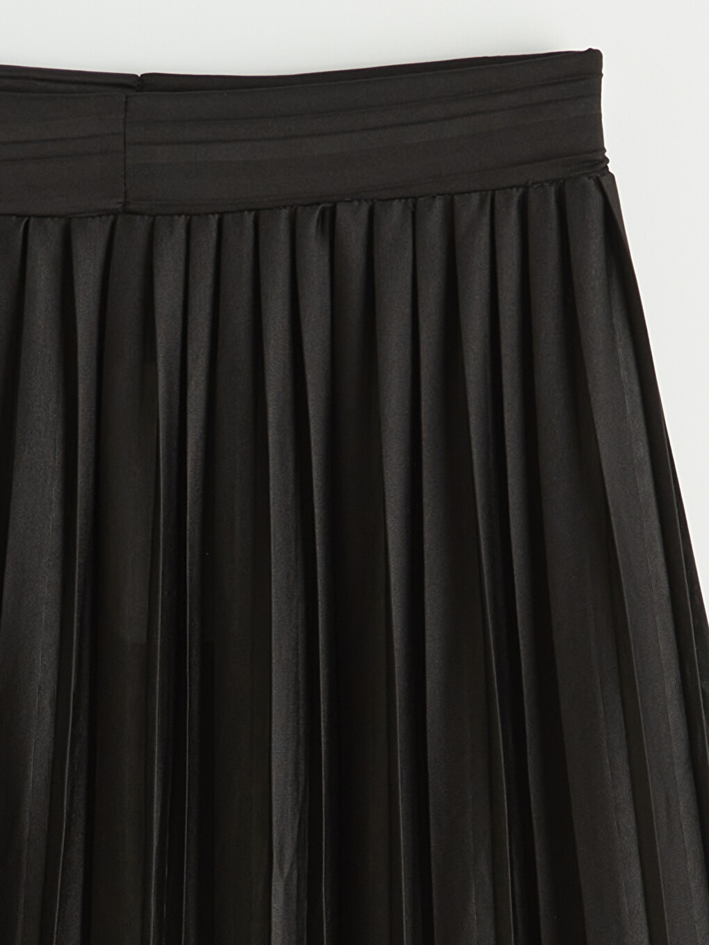 Elasticated Waist Pleated Skirt-5