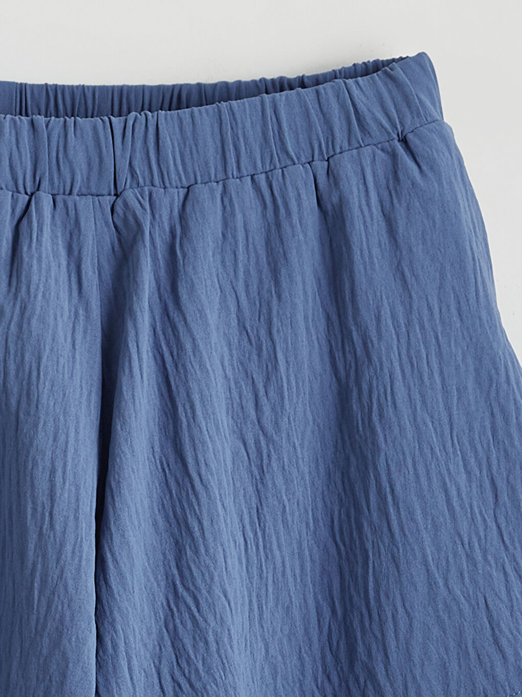 Elastic Waist Textured Women's Shorts-5