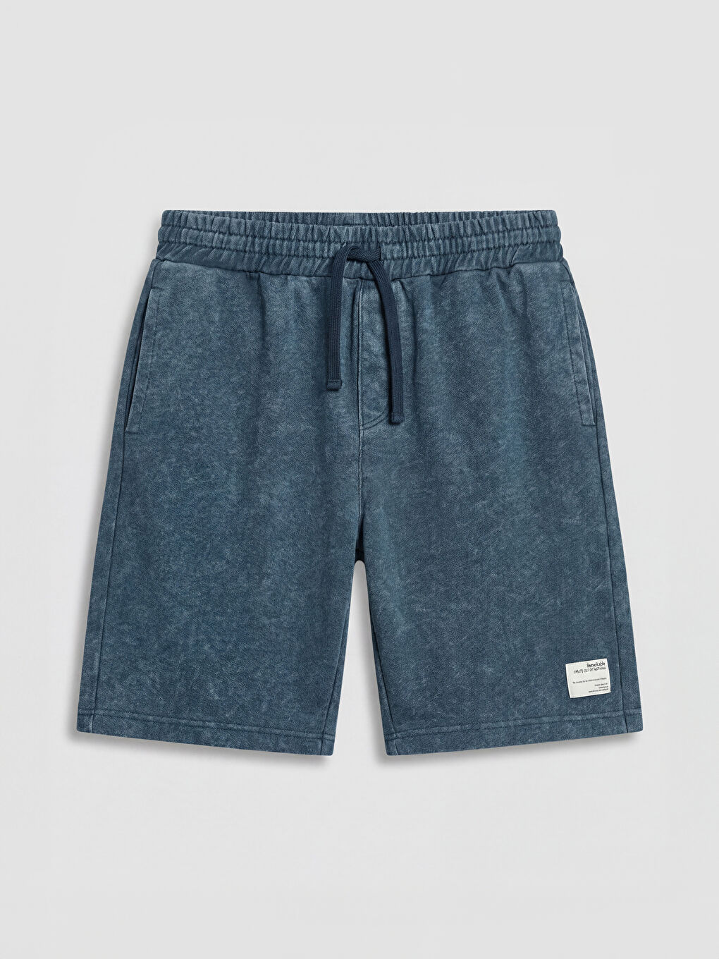 İndigo Rahat Kalıp Erkek Şort-3