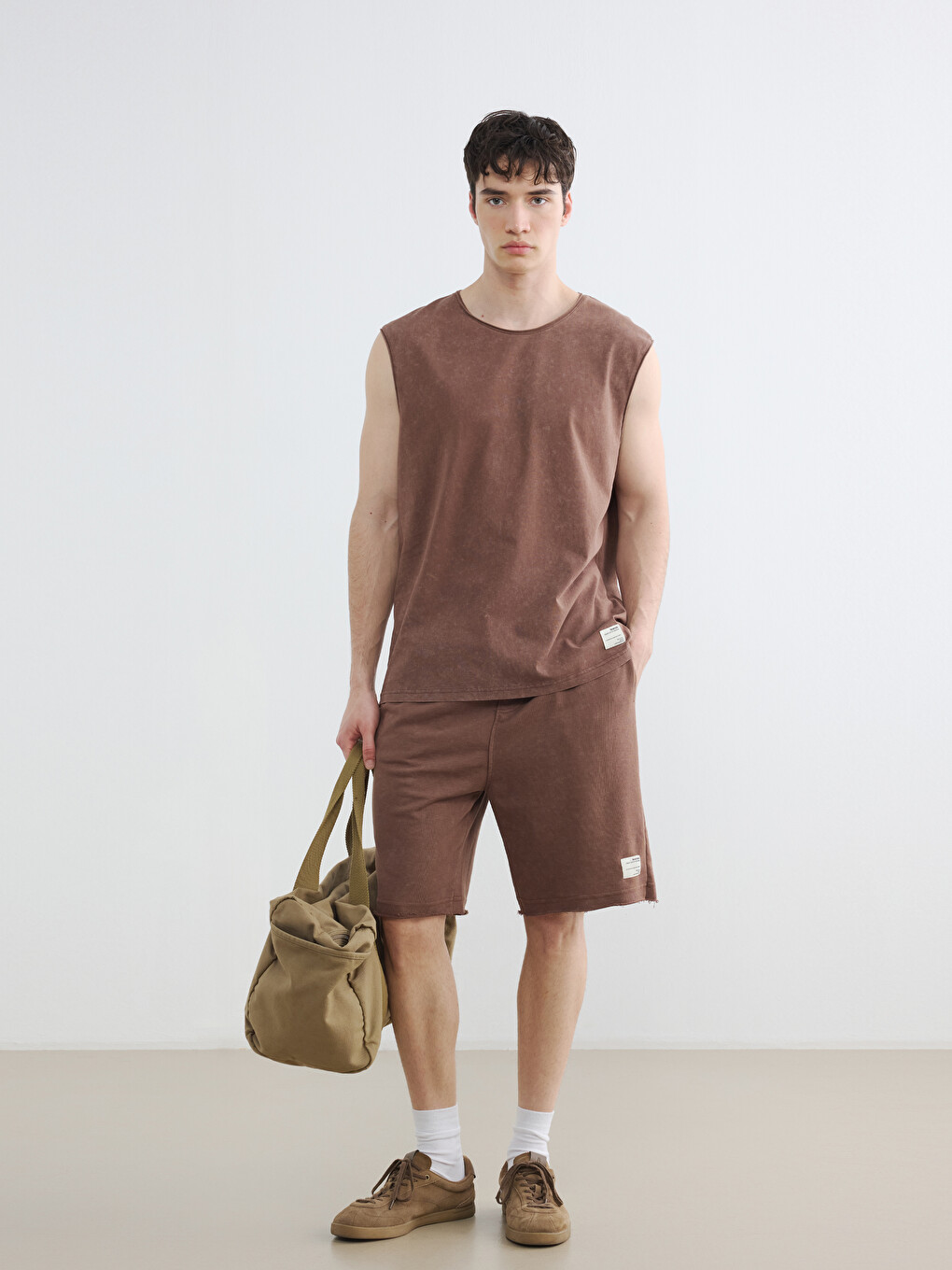 Crew Neck Jersey Men's Sleeveless T-Shirt-3
