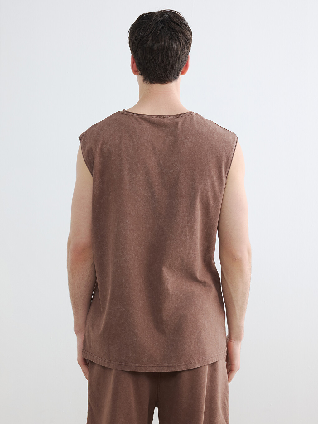 Crew Neck Jersey Men's Sleeveless T-Shirt-5