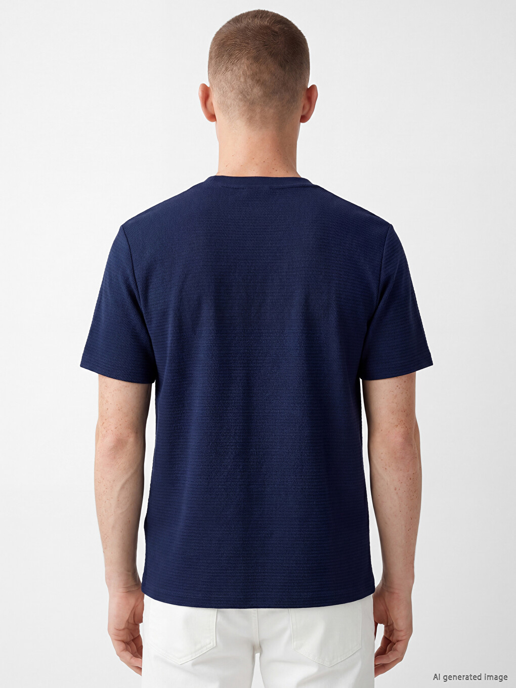 Crew Neck Men's Jersey T-Shirt-3