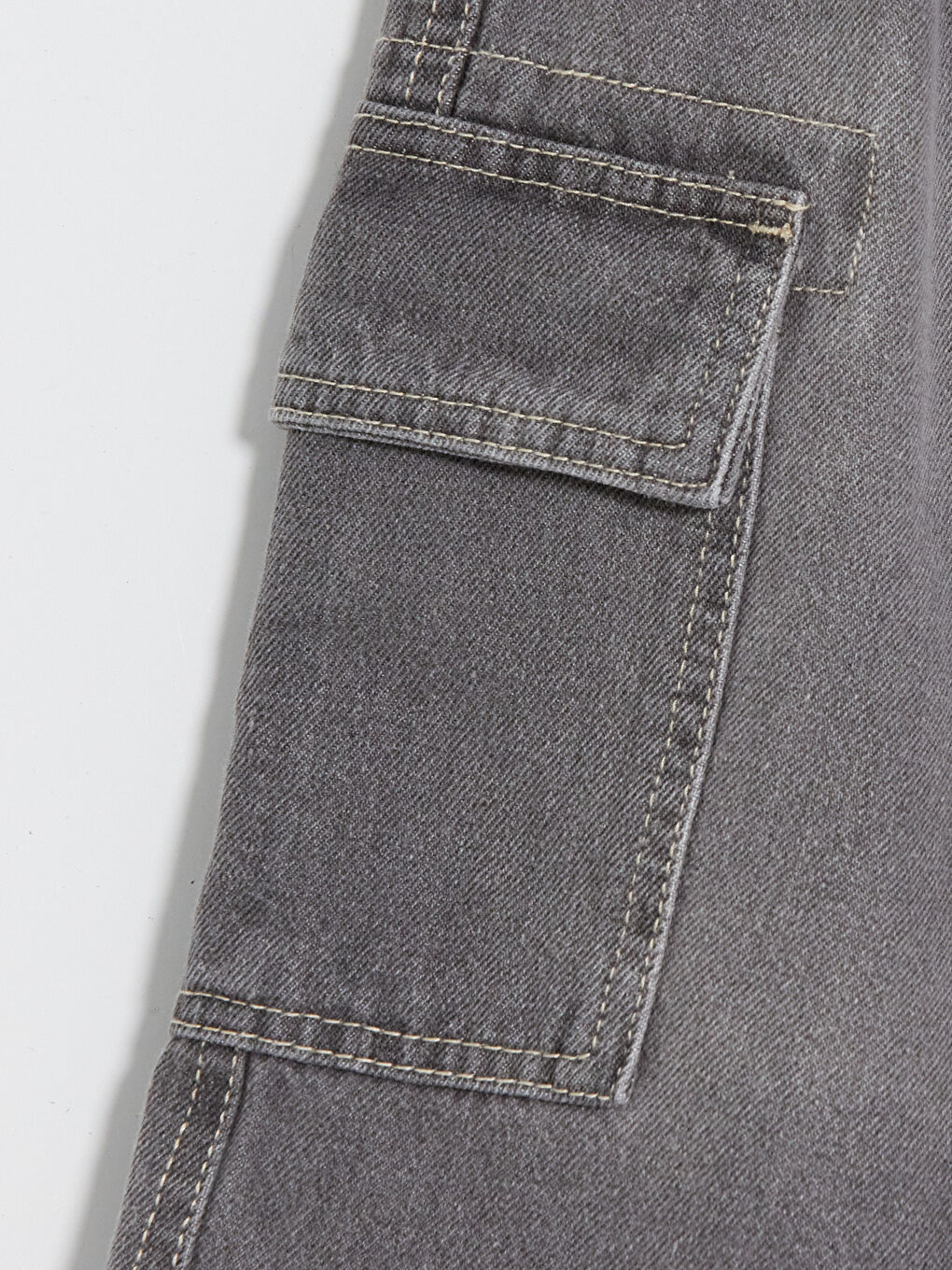 Boy GREY Denim Shorts-1