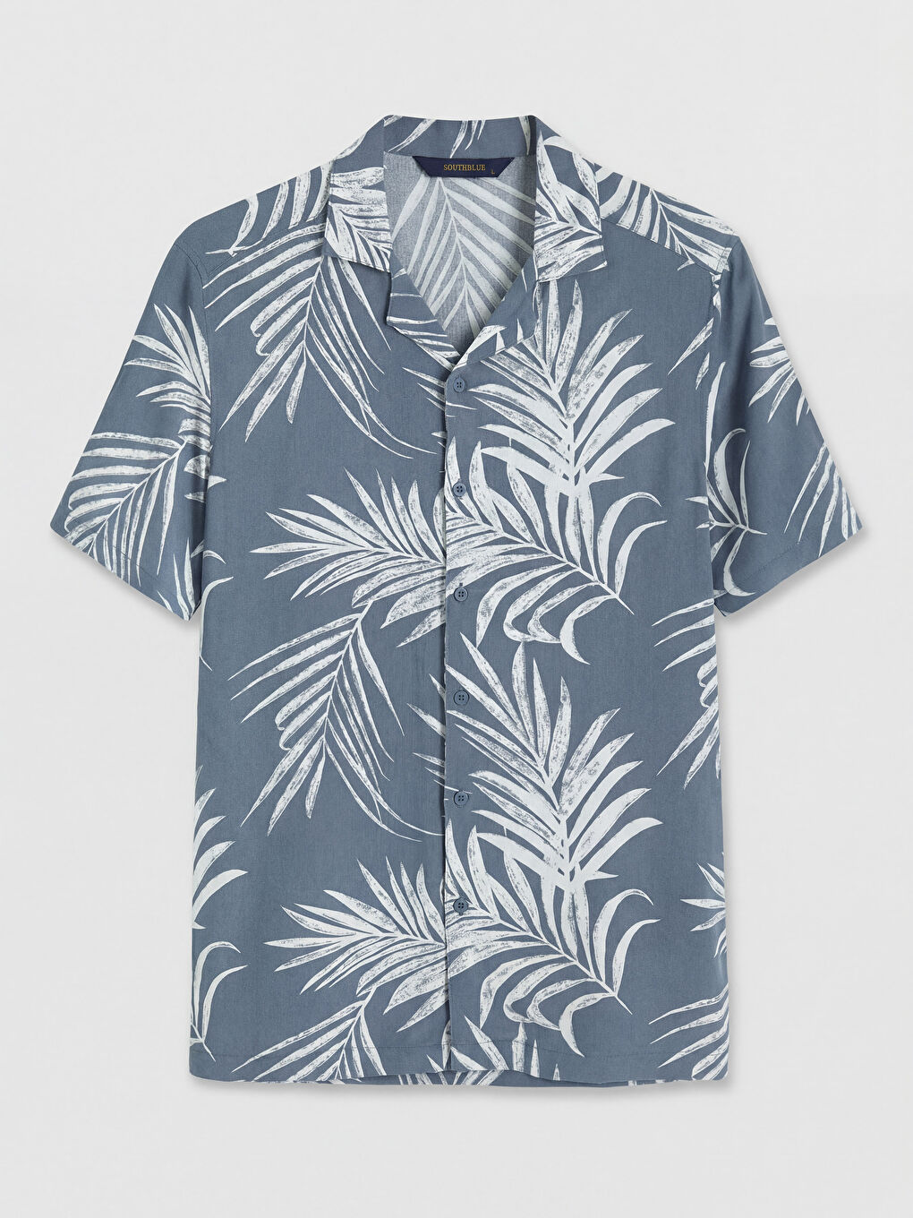 რეგულარული მორგების ნიმუშიანი ვისკოზის მამაკაცის პერანგი-2