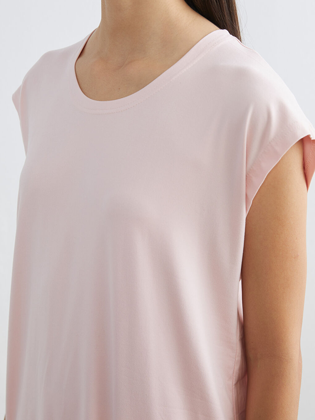 Crew Neck Women's Pyjama Top-2