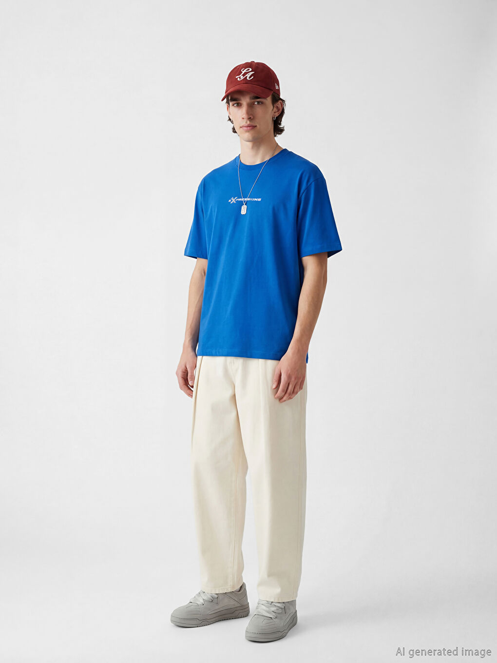 Oversize Crew Neck Men's T-Shirt-1