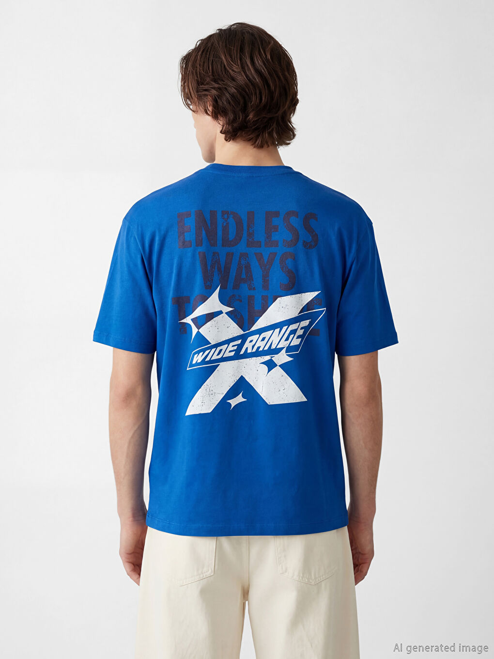 Oversize Crew Neck Men's T-Shirt-2