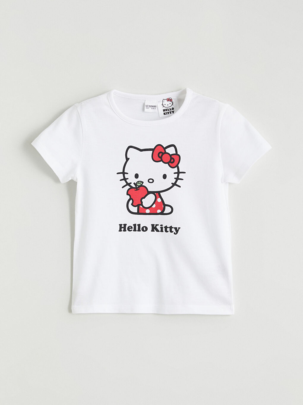 Ekru Hello Kitty Baskılı Kız Çocuk Şortlu Pijama Takımı-1