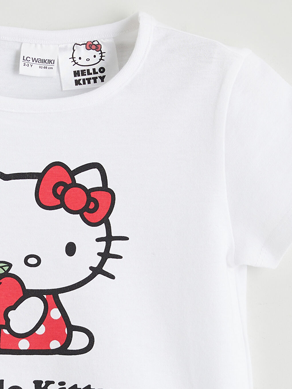 Ekru Hello Kitty Baskılı Kız Çocuk Şortlu Pijama Takımı-2