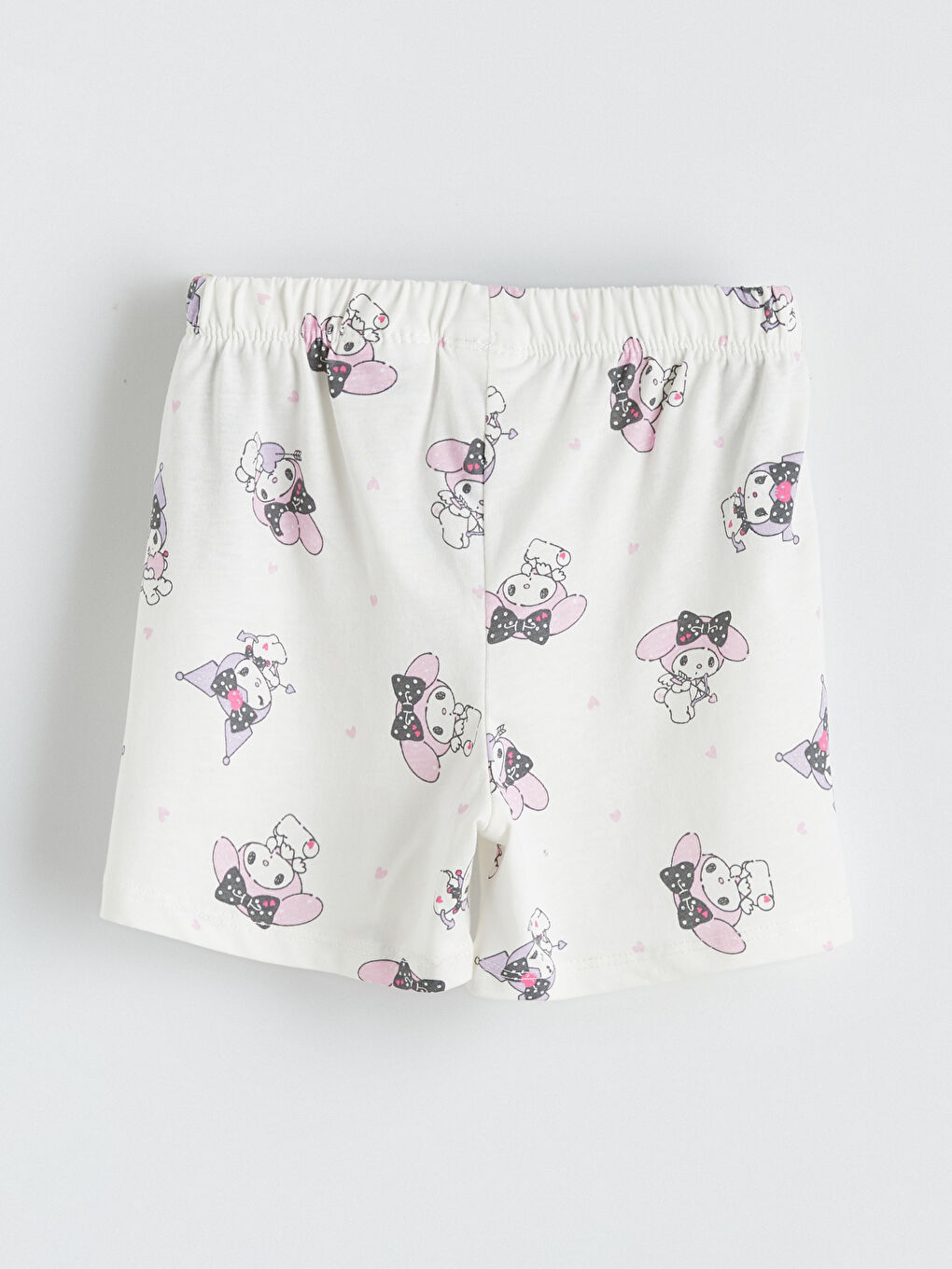 سێتی بیجامەی کورتەی چاپکراوی کچان Hello Kitty-6