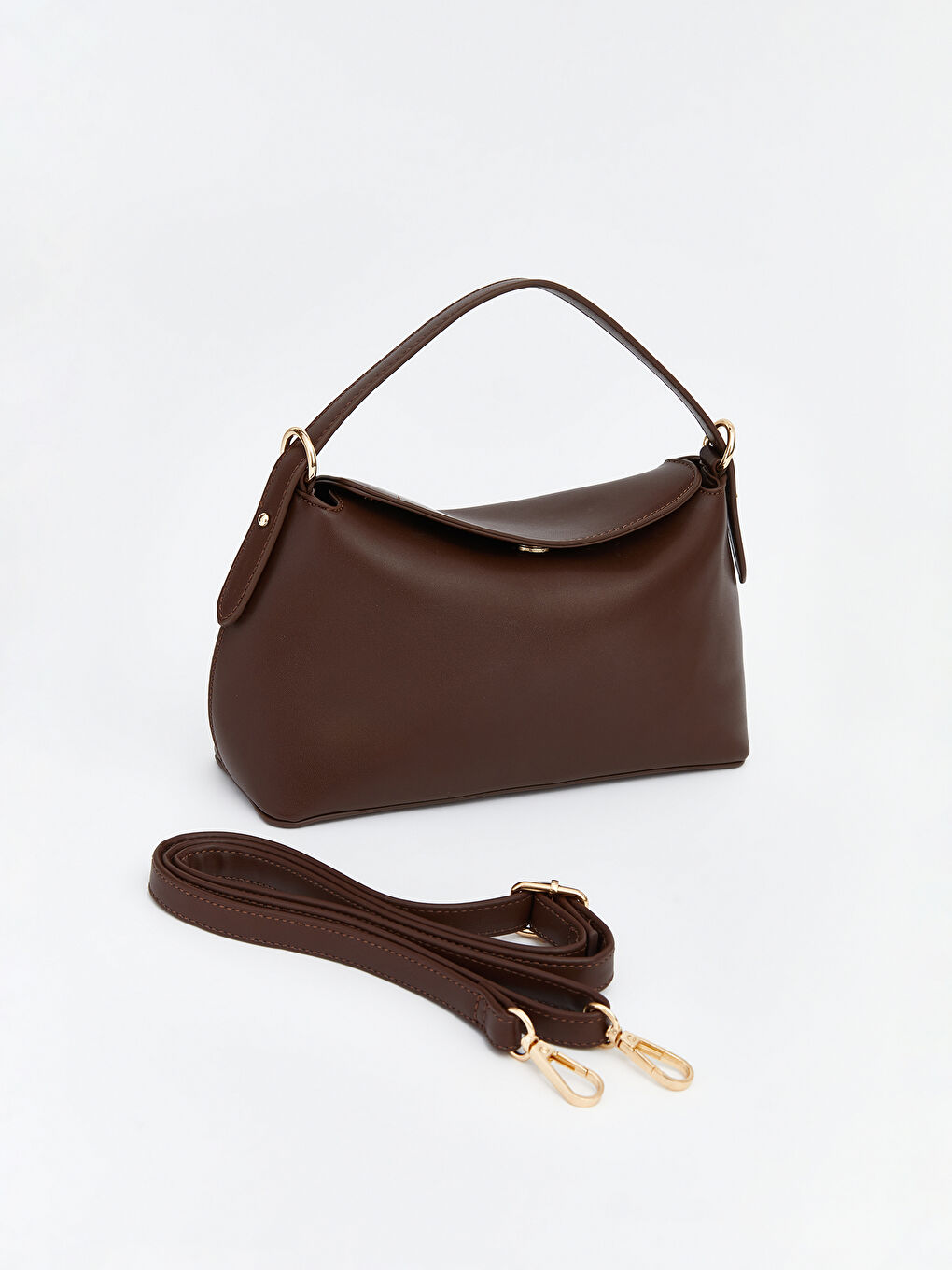 Women's Leather-Look Shoulder Bag-1