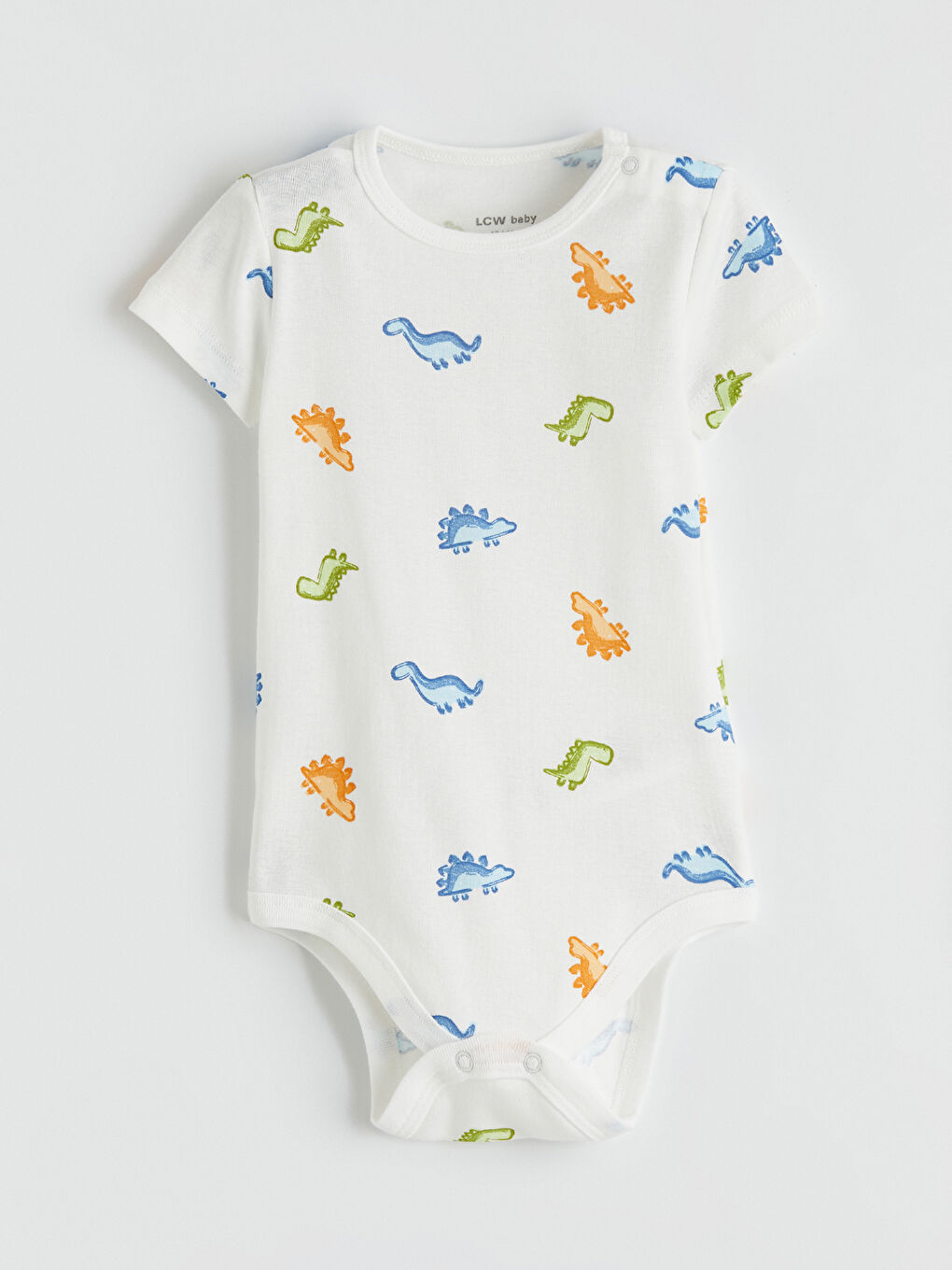 Dinosaur Print Baby Boys' Snap Bodysuit 2 Pack-1