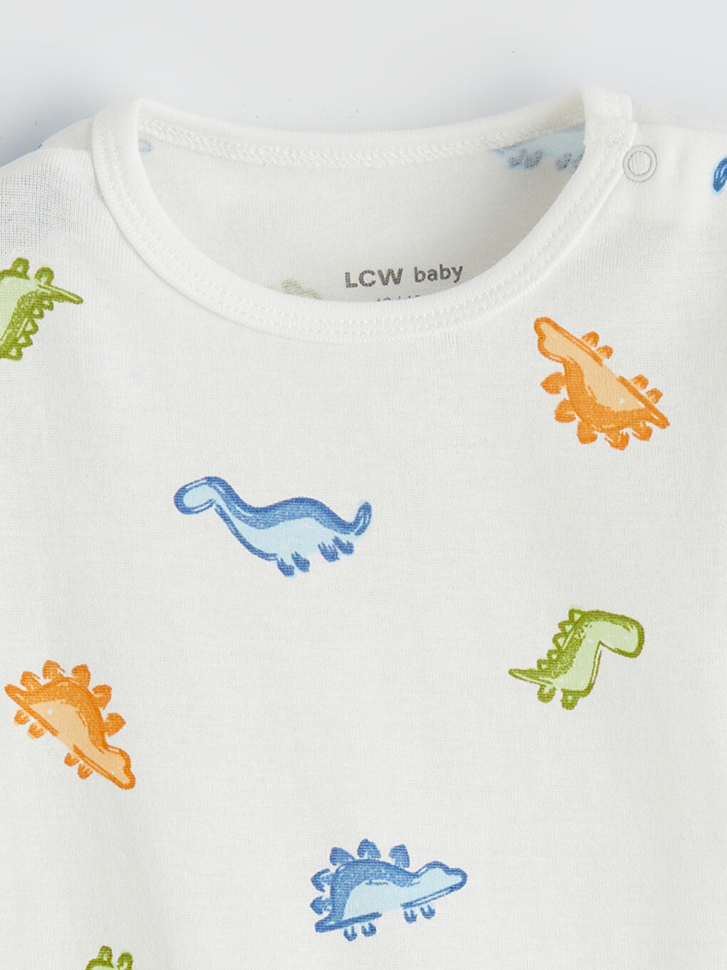 Dinosaur Print Baby Boys' Snap Bodysuit 2 Pack-2