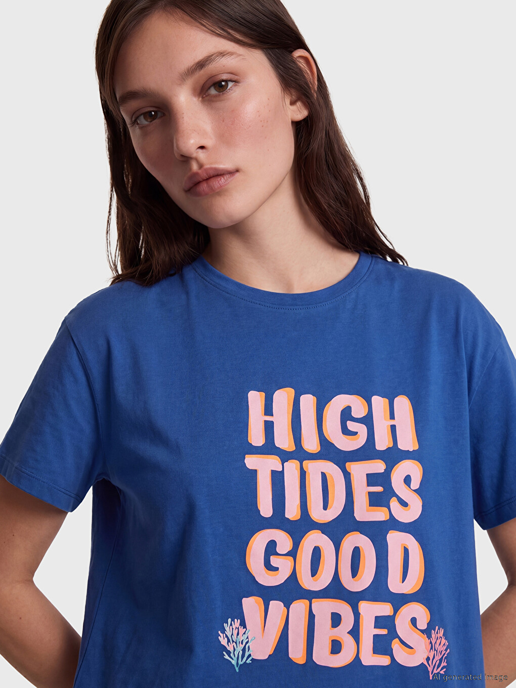 Crew Neck Printed Women's Nightdress-2