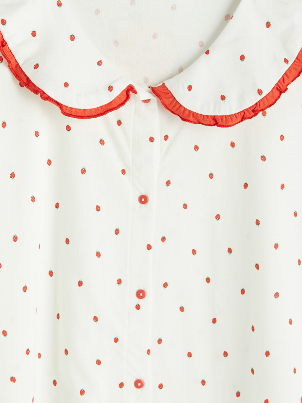 Peter Pan Collar Polka Dot Maternity Pyjamas Set-9
