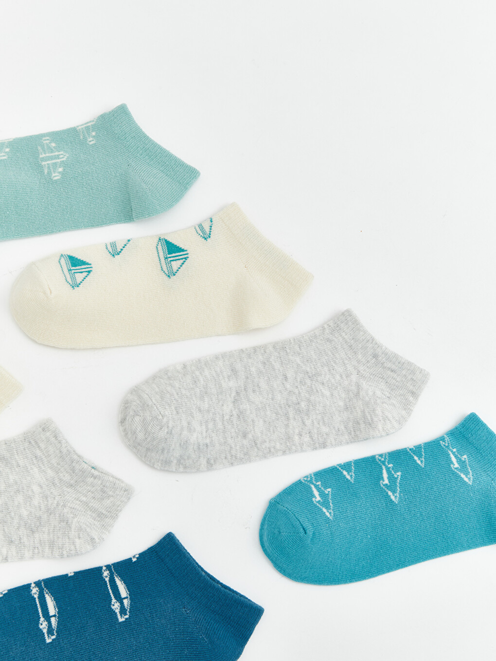 Printed Boys' Trainer Socks 7-Pack-1