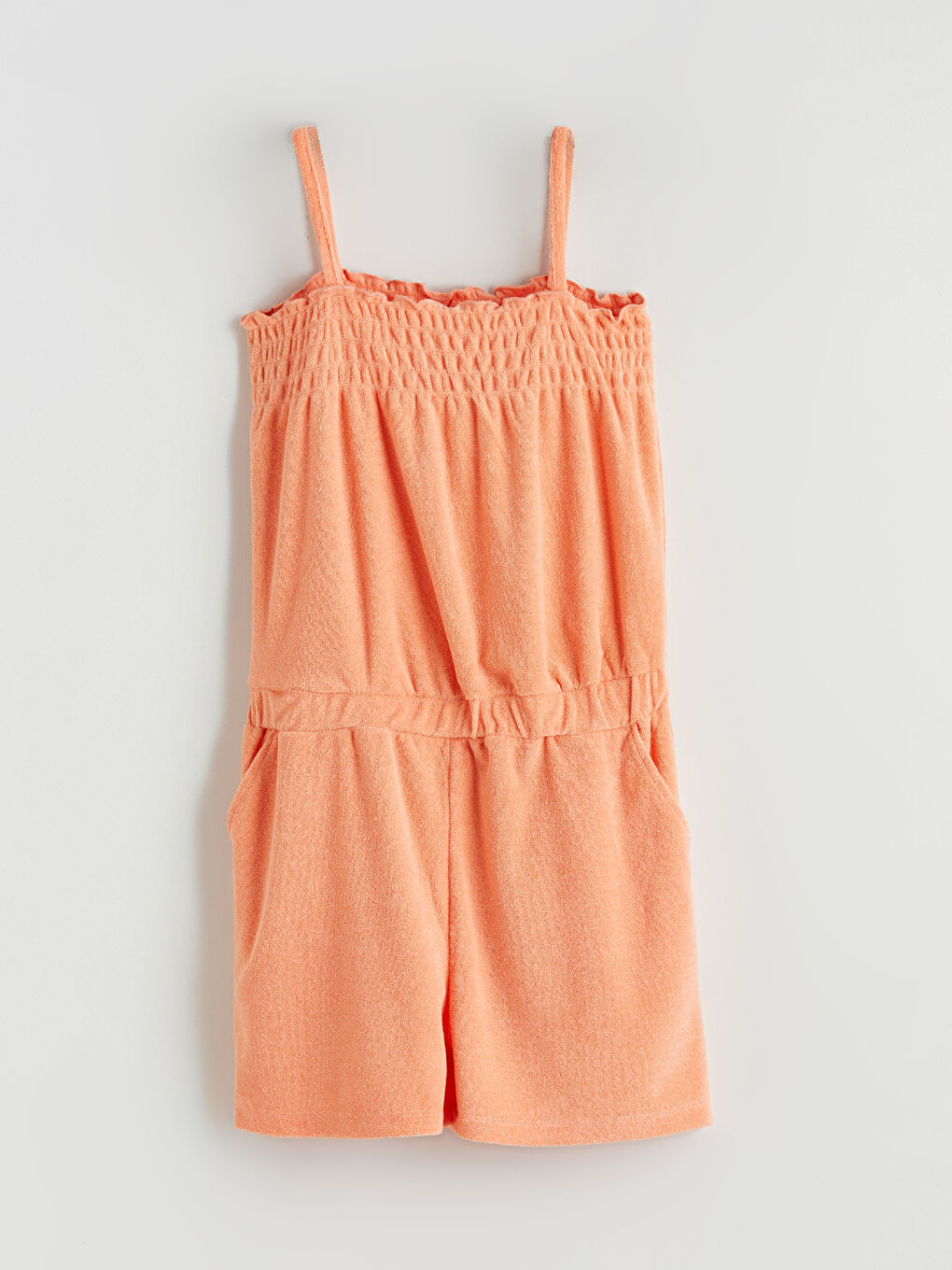 Дантелен гащеризон с презрамки за момичета-2