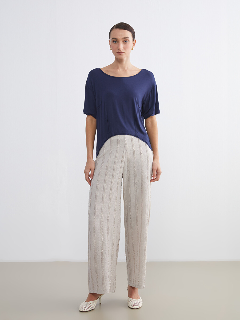Boat Neck Women's T-shirt-1