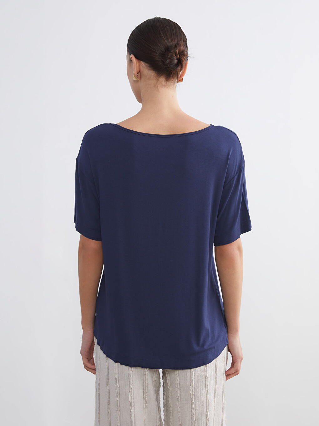 Boat Neck Women's T-shirt-3
