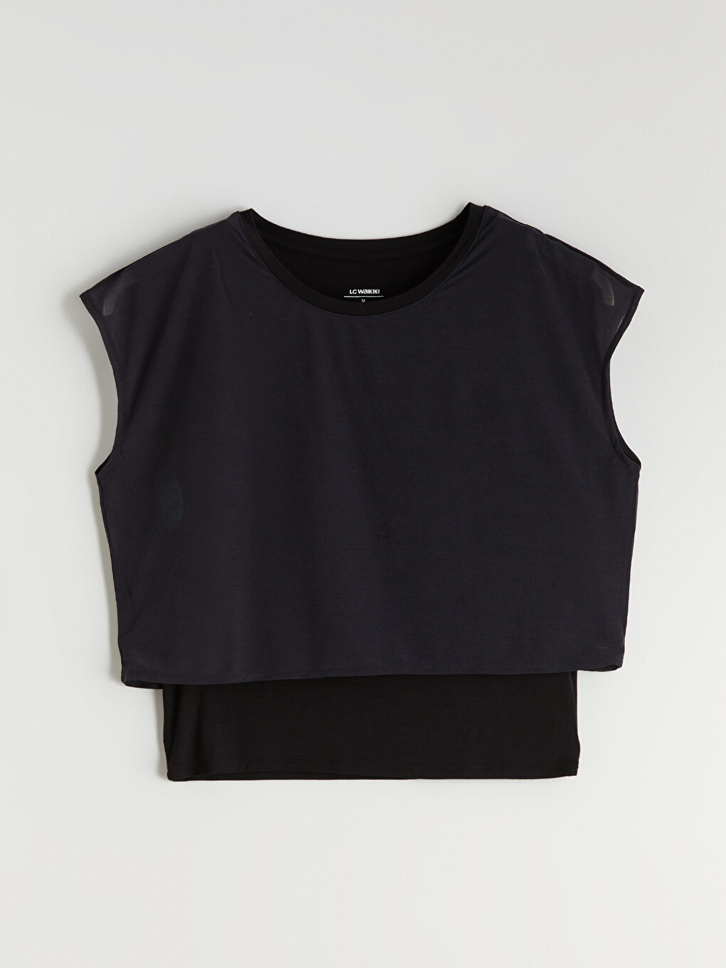 Women's Crew Neck Crop Top.-4