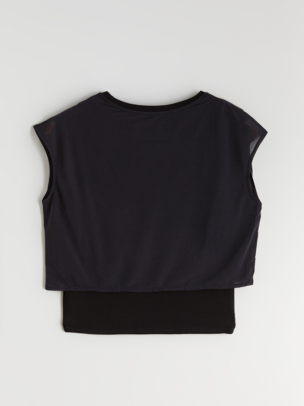 Women's Crew Neck Crop Top.-5