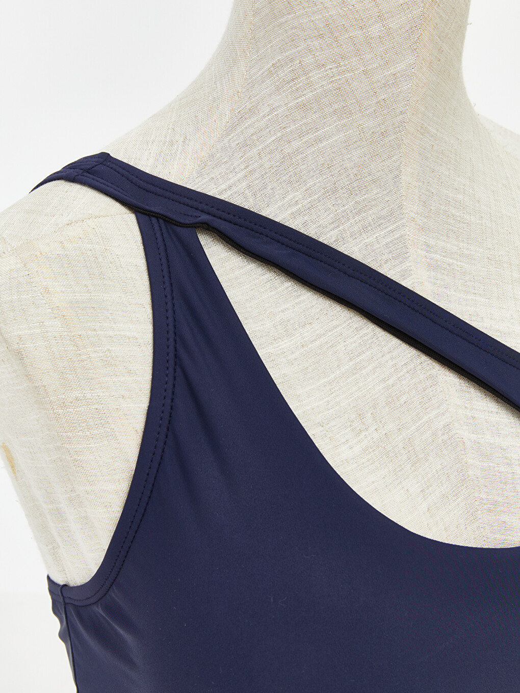 Asymmetric One Shoulder Women's Bikini Top-2