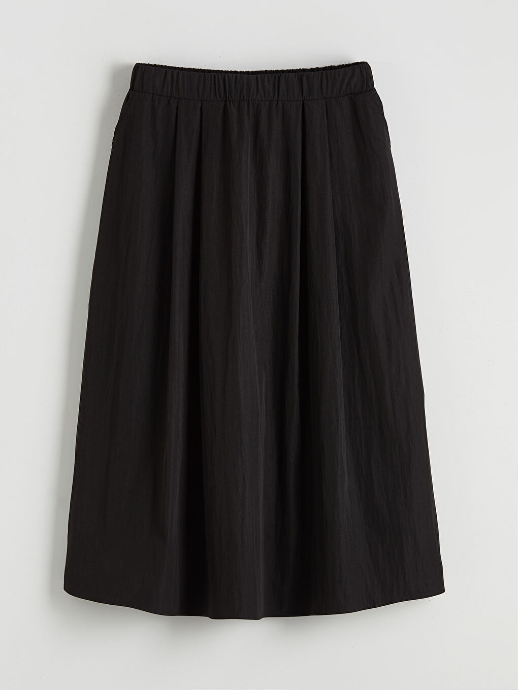 Elasticated Waist Pleated Skirt-4