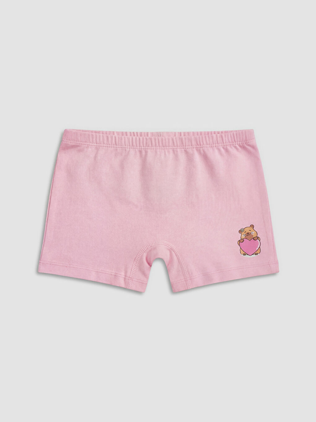 Pembe Baskılı Kız Çocuk Boxer 5'li-2