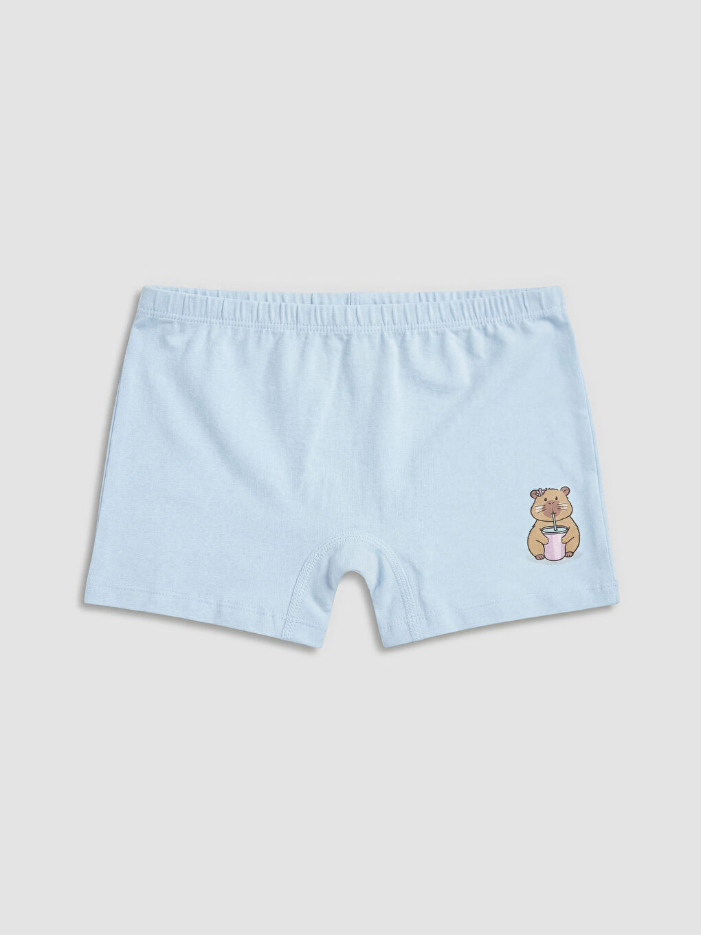 Pembe Baskılı Kız Çocuk Boxer 5'li-3