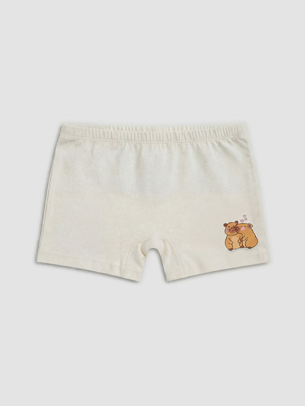 Pembe Baskılı Kız Çocuk Boxer 5'li-4